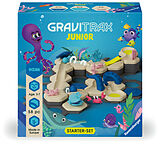 Ravensburger GraviTrax Junior Starter-Set S Ocean - Erweiterbare Kugelbahn für Kinder, Murmelbahn aus umweltfreundlichen Materialen mit Themenwelten, Konstruktionsspielzeug ab 3 Jahren Spiel