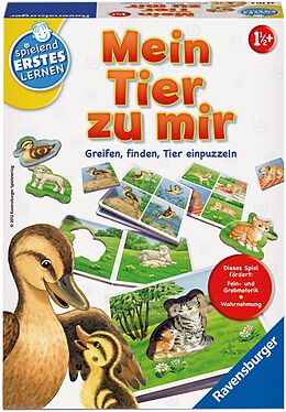Ravensburger 24731 - Mein Tier zu mir - Puzzelspiel für die Kleinen - Spiel für Kinder ab 1 und 1/2 Jahren, Spielend erstes Lernen für 1-4 Spieler Spiel