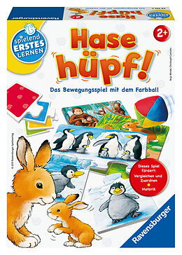 Ravensburger 24735 - Hase hüpf! - Bewegungsspiel für die Kleinen - Spiel für Kinder ab 2 Jahren, Spielend erstes Lernen für 1-4 Spieler Spiel