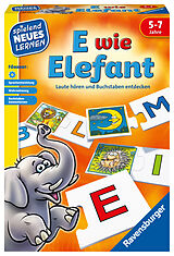 Ravensburger 24951 - E wie Elefant - Spielen und Lernen für Kinder, Lernspiel für Kinder von 5-7 Jahren, Spielend Neues Lernen für 1-4 Spieler Spiel