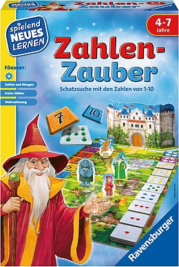 Ravensburger 24964 - Zahlen-Zauber - Spielen und Lernen für Kinder, Lernspiel für Kinder ab 4-7 Jahren, Spielend Neues Lernen für 2-4 Spieler Spiel
