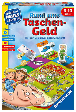 Ravensburger 24996 - Rund ums Taschengeld - Spielen und Lernen für Kinder, Lernspiel für Kinder ab 6-10 Jahren, Spielend Neues Lernen für 2-4 Spieler Spiel