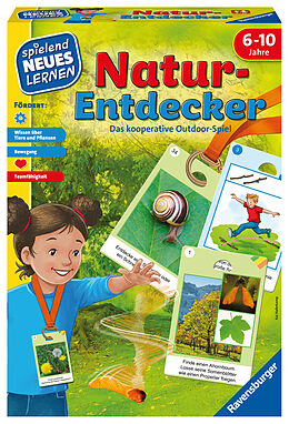 Ravensburger 25033 - Natur-Entdecker - Lernspiel für Kinder, Outdoor Spiel für Kinder von 6-10 Jahren, für 1-6 Spieler, Naturspiel, Bewegungsspiel, Tiere und Pflanzen Spiel