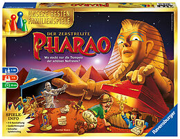 Ravensburger 26656 - Der zerstreute Pharao - Gesellschaftsspiel für die ganze Familie, für Erwachsene und Kinder ab 7 Jahren, 1-5 Spieler - Schätze suchen, die besten Familienspiele Spiel