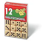 12 Würfel in Klarsichtbox Spiel