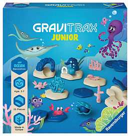 Ravensburger GraviTrax Junior Extension Ocean - Erweiterbare Kugelbahn für Kinder, überwiegend aus nachwachsenden Rohstoffen mit Themenwelten, Lernspielzeug und Konstruktionsspielzeug ab 3 Jahren Spiel