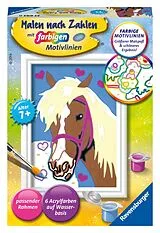 Liebes Pferd Malen nach Zahlen Spiel