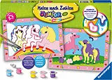 Süße Ponys Malen nach Zahlen Spiel