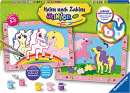 Ravensburger Malen nach Zahlen 27773 - Süße Ponys - Kinder 5-7 Jahren Spiel