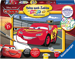 Ravensburger Malen nach Zahlen 27843 - Lightning McQueen - Kinder ab 7 Jahren Spiel