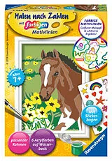 Fohlen Malen nach Zahlen Spiel