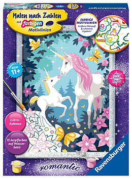 Ravensburger Malen nach Zahlen 28516 - Einhornmagie - Kinder ab 11 Jahren Spiel