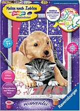 Flauschige Freunde Malen nach Zahlen Spiel