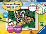 Süßer Tiger Malen nach Zahlen Spiel