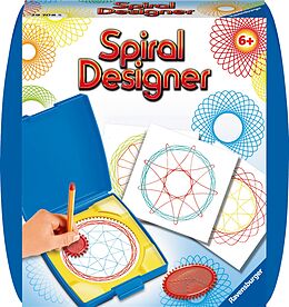 Ravensburger Spiral-Designer Mini 29708, Zeichnen lernen für Kinder ab 6 Jahren, Kreatives Zeichen-Set mit Mandala-Schablone für farbenfrohe Spiralbilder und Mandalas Spiel