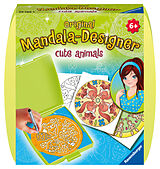 Ravensburger Mandala Designer Mini cute animals 29766, Zeichnen lernen für Kinder ab 6 Jahren, Kreatives Zeichen-Set mit Mandala-Schablone für farbenfrohe Mandalas Spiel