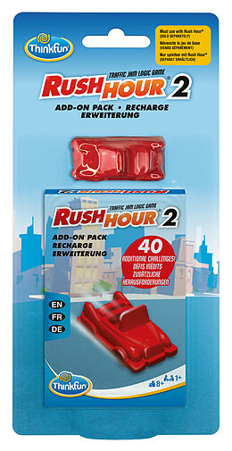 ThinkFun - 76614 - Rush Hour 2 - Erweiterung für das original Rush Hour. Mit neuen Herausforderungen für Jungen und Mädchen ab 8 Jahren Spiel