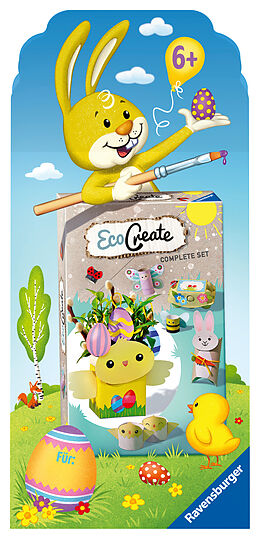 Ravensburger EcoCreate 80574 -Easter & Spring Time - Kinder ab 6 Jahren Spiel