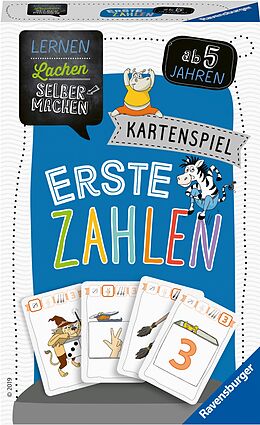 Ravensburger 80658 - Lernen Lachen Selbermachen: Erste Zahlen, Kinderspiel ab 5 Jahren, Lernspiel für 2-4 Spieler, Kartenspiel Spiel