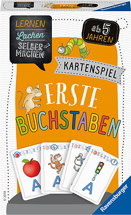 Ravensburger 80659 - Lernen Lachen Selbermachen: Erste Buchstaben, Kinderspiel ab 5 Jahren, Lernspiel für 2-4 Spieler, Kartenspiel Spiel