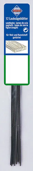 PEBARO 130-5 - Laubsägeblätter für Holz und Kunststoff, Standard Qualität, Stärke 5, 12 Stück Spiel