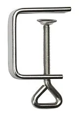 PEBARO 24/04 - Zwinge für Laubsägetischchen, 40 mm Spannweite, vernickelt, Laubsägezwinge Spiel