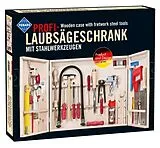 PEBARO 419 - Profi Laubsägenschrank mit Stahlwerkzeugen, 33-teilig, (90x38,5cm ausgeklappt) Spiel