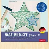 PEBARO NB12-SET - Nagelbild-Set Stern II, Fadenbild, 20x20cm, Bastelset Spiel