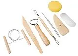 PEBARO TOE300 - Töpferset 8-teilig zum Modellieren, 8-teiliges Töpferset zum Modellieren. Spiel
