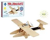 PEBARO 830/4 - Solar Holzbausatz Sport-Flugzeug, 14-teilig, Holzkonstruktion mit solarangetriebenem Propeller Spiel