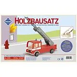 PEBARO 851/2 - Holzbausatz Feuerwehrauto, 23 Teile, Holzkonstruktion zum Zusammenstecken Spiel