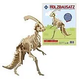 PEBARO 856/4 - Holzbausatz Dinosaurier Parasaurolophus, 38 Teile, Holzkonstruktion zum Zusammenstecken Spiel