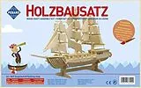 PEBARO 869 - Holzbausatz Segelschiff, 80 Teile, Holzkonstruktion zum Zusammenstecken Spiel