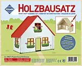 PEBARO 880/1 - Holzbausatz Puppenhaus klein ohne Möbel, 7 Teile, Holzkonstruktion zum Zusammenstecken Spiel
