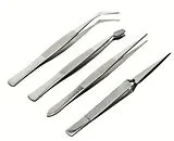PEBARO PZ54 - Pinzetten-Set, 4-teilig, rostfrei, 105-120mm Spiel