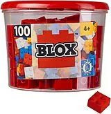 Simba 104114111 - Blox, 100 rote Bausteine Spiel