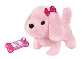 Simba 105893237 - Chi Chi Love Little Puppy, Hundewelpe, Plüschtier, rosa, 17 cm , batteriebetrieben Spiel