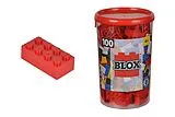 Simba 10411890 - Blox Steine in Dose, Konstruktionsspielzeug, 100, rot Spiel
