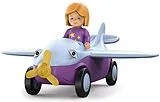 SIKU 0109 - Toddys, Conny Cloudy, Spielzeugauto mit Rückziehmotor und Spielfigur, lila/hellblau Spiel