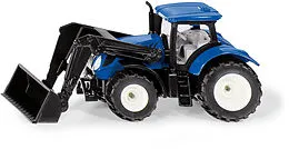 Siku 1396 - New Holland Traktor mit Frontlader, Landmaschine, Trecker Spiel
