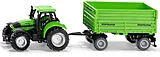 SIKU DEUTZ-FAHR mit Fortuna Anhänger Spiel