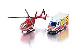 SIKU MB Rettungswagen und Helikopter Spiel