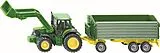 SIKU John Deere mit Frontlader+Anhänger Spiel