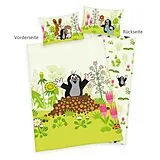 Der kleine Maulwurf 2407201063 - Bettwäsche, 40x60 cm + 100x135 cm, 100% Polyester Spiel