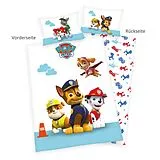 Paw Patrol 2432205063 - Bettwäsche, 40x60 cm + 100x135 cm, 100% Baumwolle Spiel