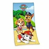 Paw Patrol 6132242516 - Velourstuch, 75x150 cm, 100% Baumwolle Spiel
