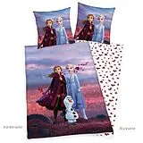 Disney 4479642050 - Eiskönigin 2 Bettwäsche, 80x80 cm + 135x200 cm, 100% Baumwolle Spiel