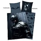 Batman 4458208050 - Bettwäsche, 80x80 cm + 135x200 cm, 100% Baumwolle Spiel