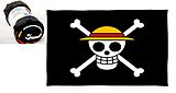 Herding 7664401036 - Flauschdecke One Piece, Totenkopf-Design, Skull, Polyester, 150x200 cm, Wolldecke Spiel
