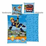 Feuerwehrmann Sam 4670413050 - Bettwäsche, 80x80 cm + 135x200 cm, 100% Baumwolle Spiel